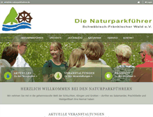 Tablet Screenshot of die-naturparkfuehrer.de